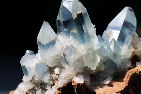透明晶体矿物岩石图片