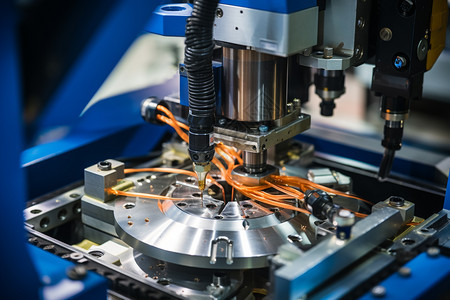 金属加工厂的自动化机械图片