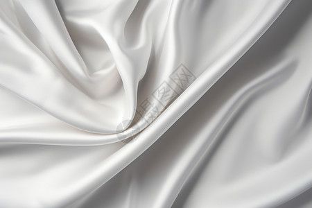 白色光滑的丝绸布料图片