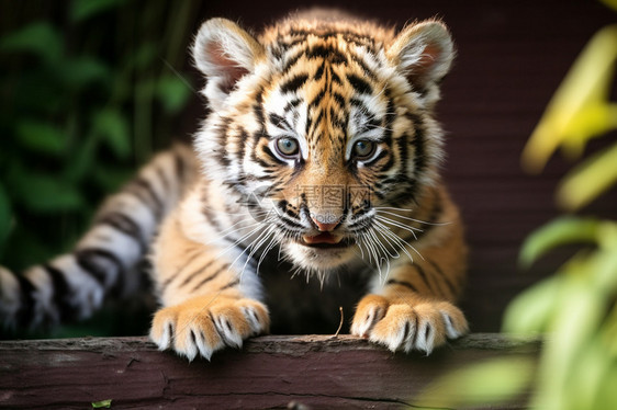 凶猛可爱的小老虎图片
