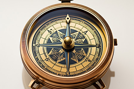 复古的航海指南针图片