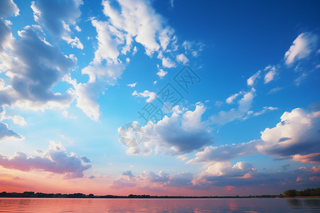 阳光海美丽的云彩和天空背景