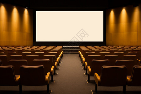 电影放映剧院里的大屏幕背景