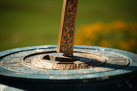 古代测量时间的日晷高清图片