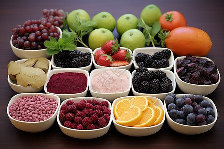 增强身体免疫力的天然食材高清图片