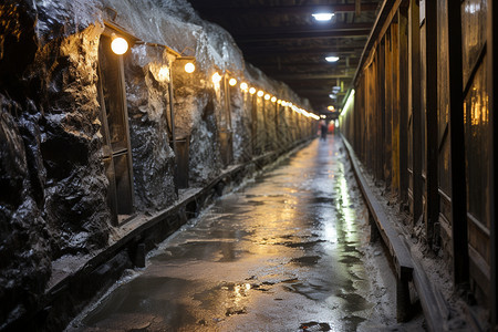 地下矿井隧道图片