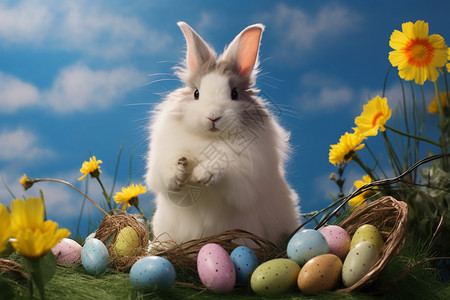 复活节的兔子装扮图片