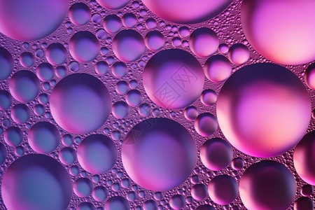 密集的粉色气泡图片