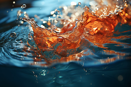 泼水狂欢水滴的动态设计图片