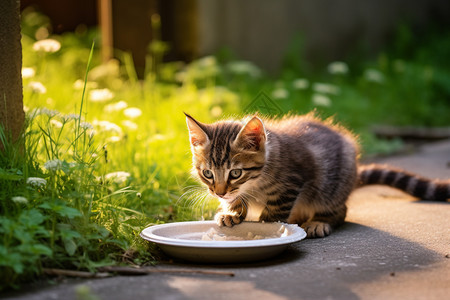 虎斑小猫咪刚出生的小猫咪背景