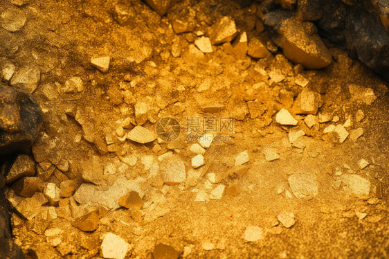 自然砂矿开采图片