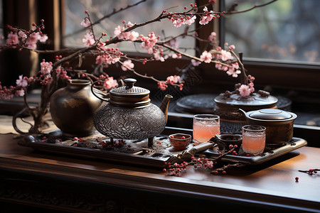 中国茶具套装高清图片