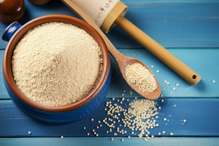 大米发酵烘焙所需的发酵酵母背景