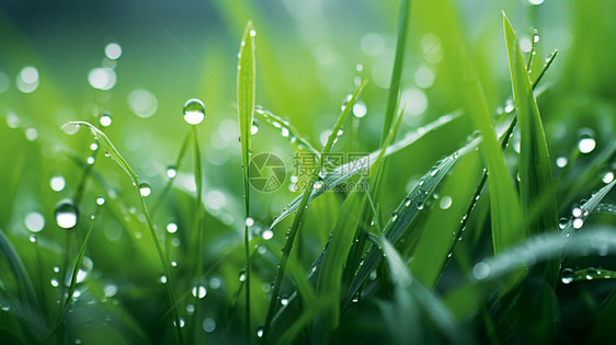 夏雨中的草图片