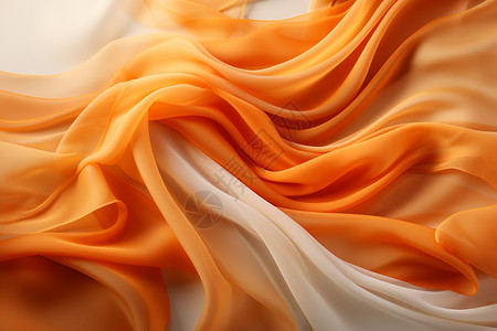 橙色布抽象丝绸墙纸设计图片