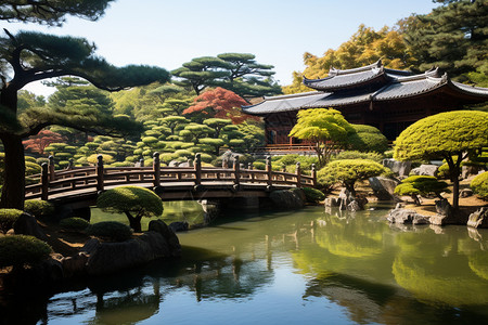 日式园林建筑图片