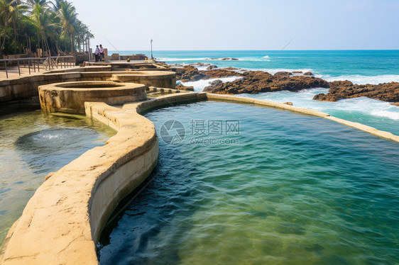 海洋游泳池图片