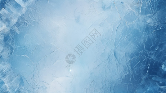 冰面上的裂痕特写图片