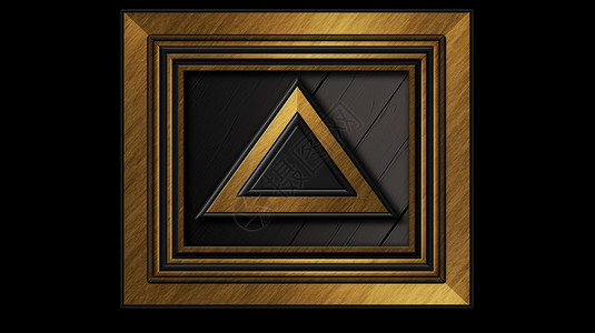 创意金属三角相框背景图片