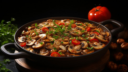 美味的蘑菇火锅图片