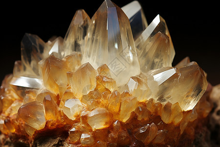 天然矿场中的矿物水晶宝石图片