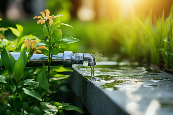 自动灌溉的水管图片