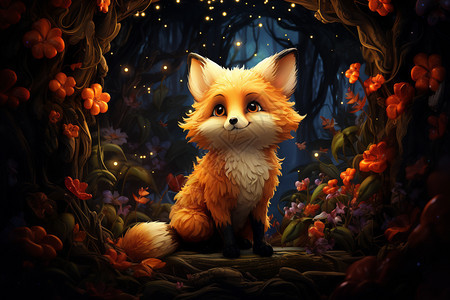 幻境中的狐狸图片
