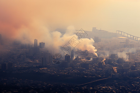 城市阴霾图片