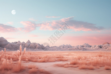 沙漠上的奇妙风景图片