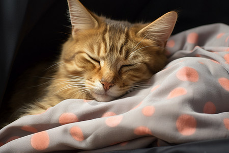 枕在上的猫咪图片