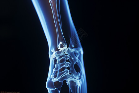 人体骨骼X射线概念图图片
