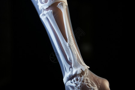 医学研究的人体骨骼概念图图片