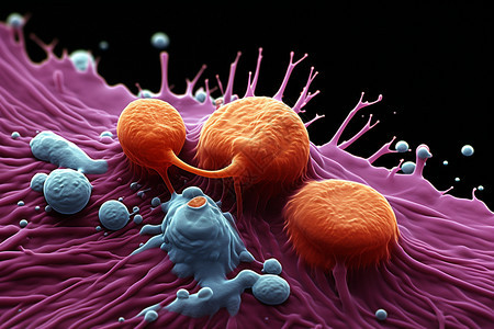人体疾病病毒细胞概念图图片