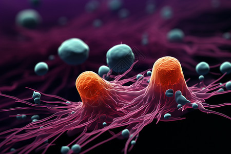 抽象病毒细胞概念图图片