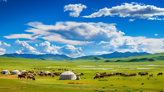 辽阔美丽的内蒙古草原图片
