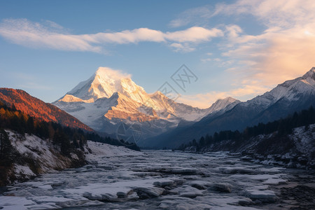 雪山风景线图片