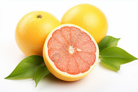 柠檬柚子美味可口的柚子背景