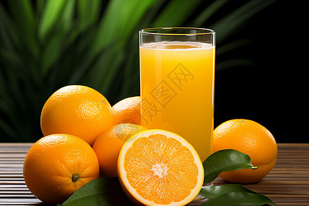 天然健康的橙汁图片