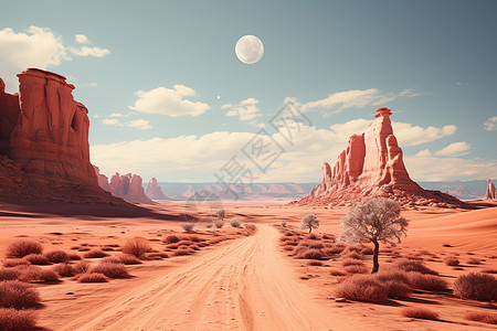 渺远的沙漠图片