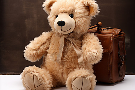 柔软的棕色泰迪熊玩偶图片