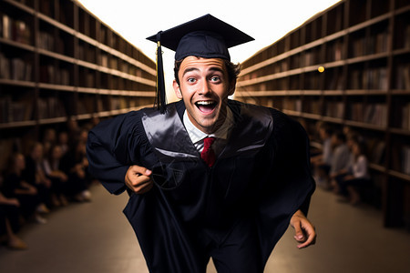 毕业开心的男人背景图片