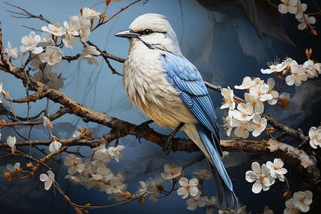 细腻传统的花鸟背景图片