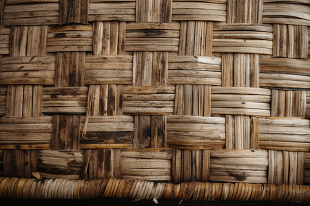 一款竹篮的局部图图片