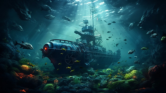 大型海洋潜水艇图片