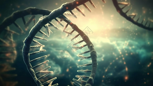 DNA的模型背景图片