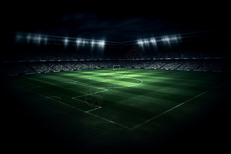 明亮的足球场背景图片