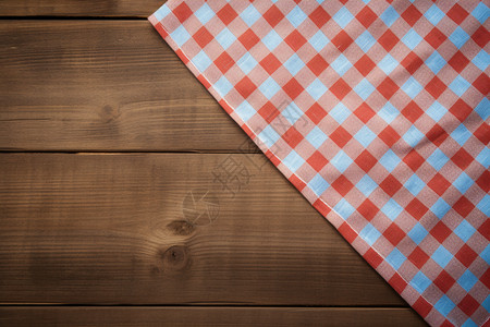 红格子桌布红格子的餐巾背景