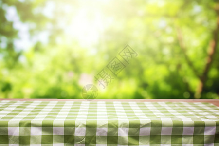 绿色的桌布背景图片