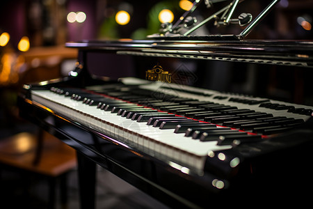 名贵的古典钢琴背景图片