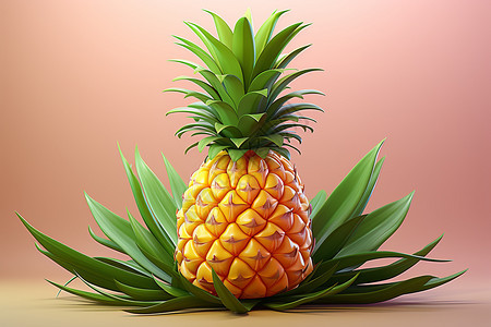 菠萝艺术造型图片